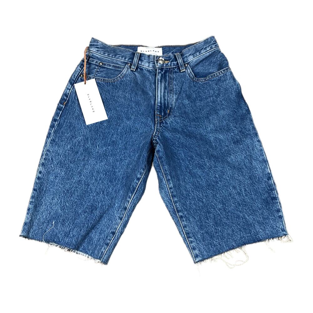 SLVRLAKE Blue Denim Bermuda Shorts